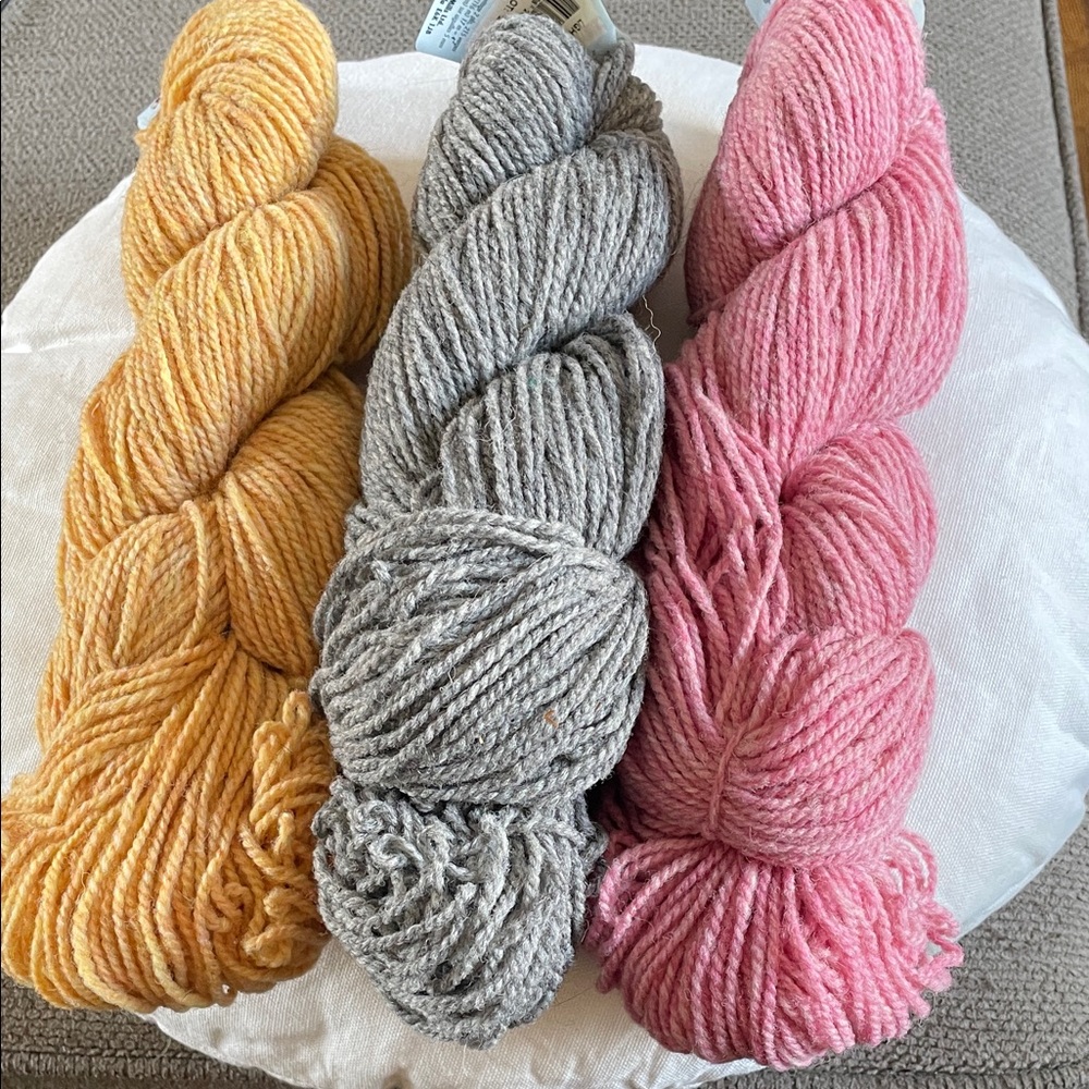 Three Skeins of Briggs & Little Heritage Yarn